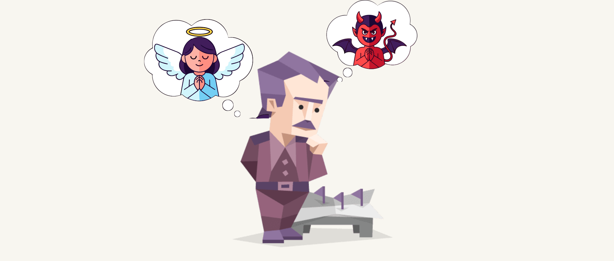 a INTJ person thinking about humanity