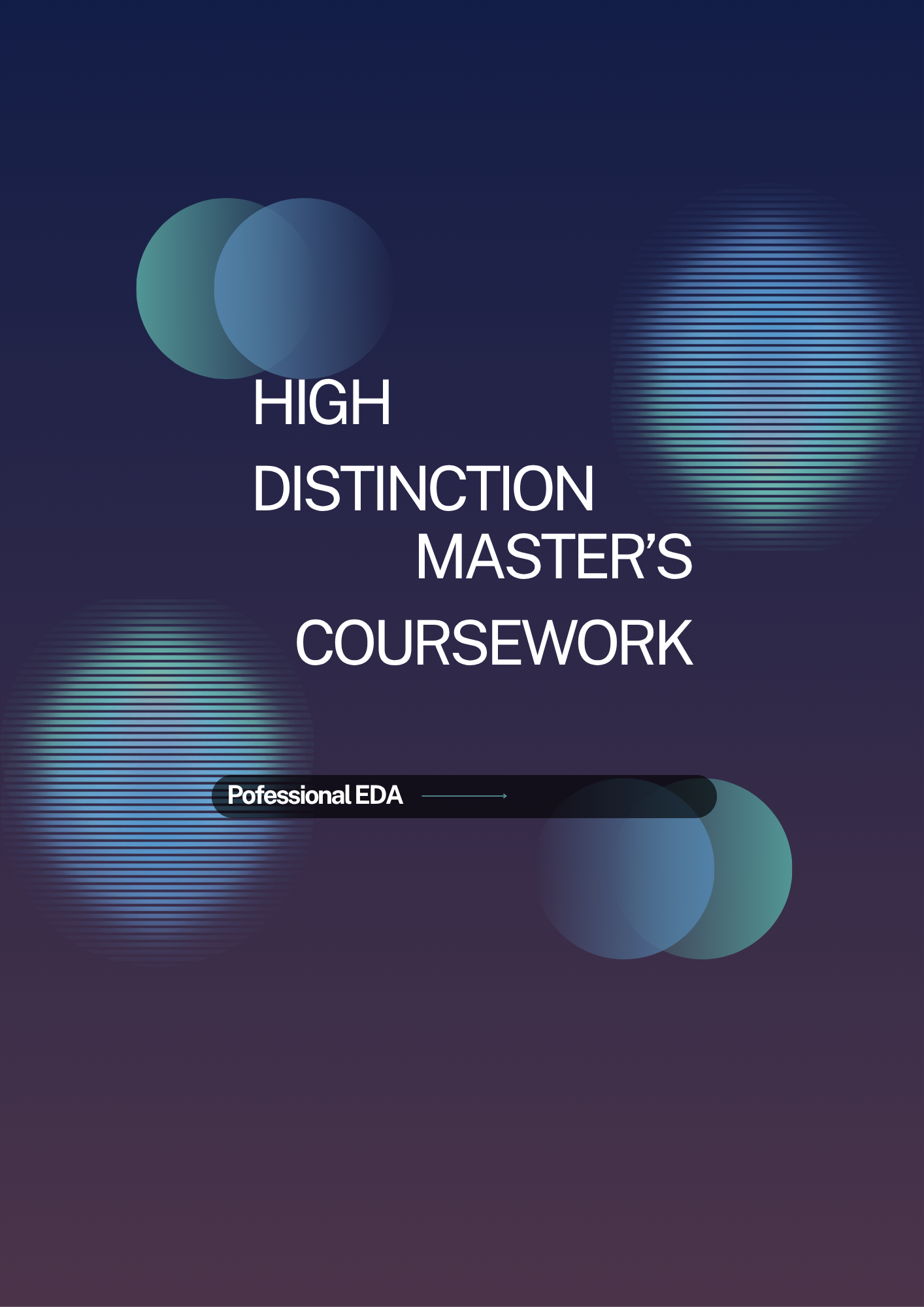 High Distinction Master's coursework badge